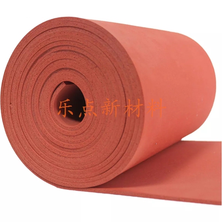 Red silicone foam